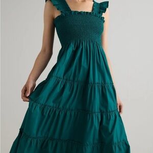 Quince 100% Cotton Poplin Smocked Dress